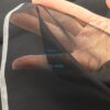 silk organza- black