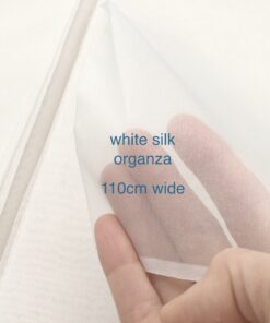 silk organza-white, UK based
